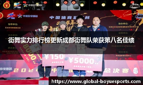 街舞实力排行榜更新成都街舞队荣获第八名佳绩
